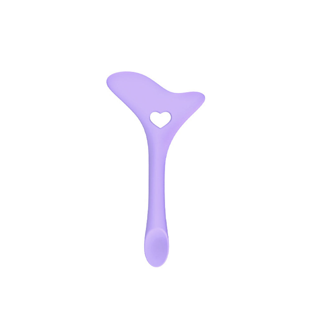 2Pcs Silicone Eyeliner Lipstick Drawing Aids Multi-function Makeup Tools Guide Tool Purple
