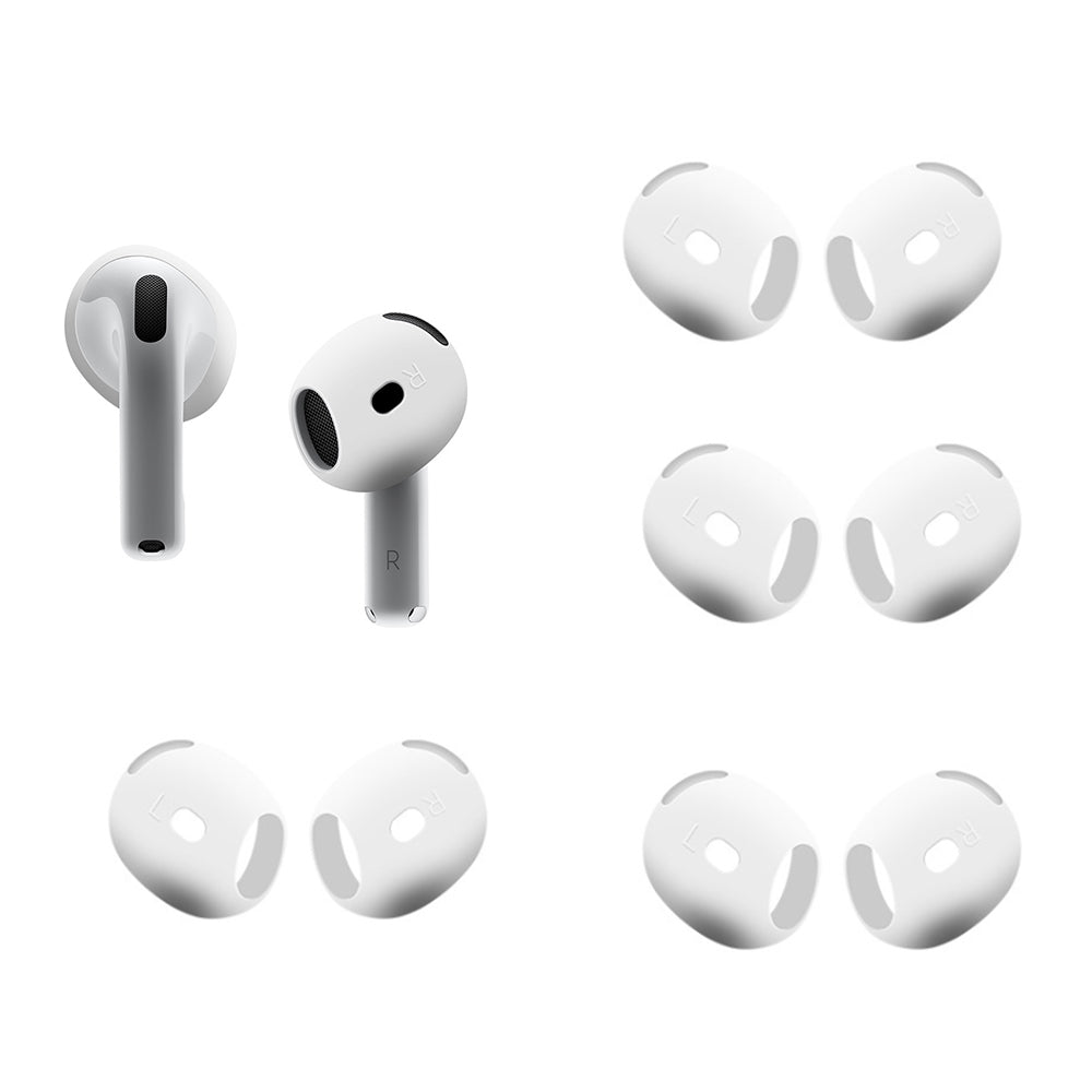 4 Pairs of Ear Tips for AirPods 4 Silicone Earbuds Cover Compatible with Apple AirPods 4th Generation