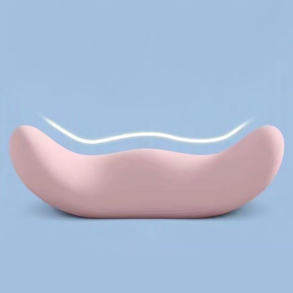 Lumbar Support Sleeping Pillow Memory Foam Cushion Waist Support for Side and Back Sleepers Pink