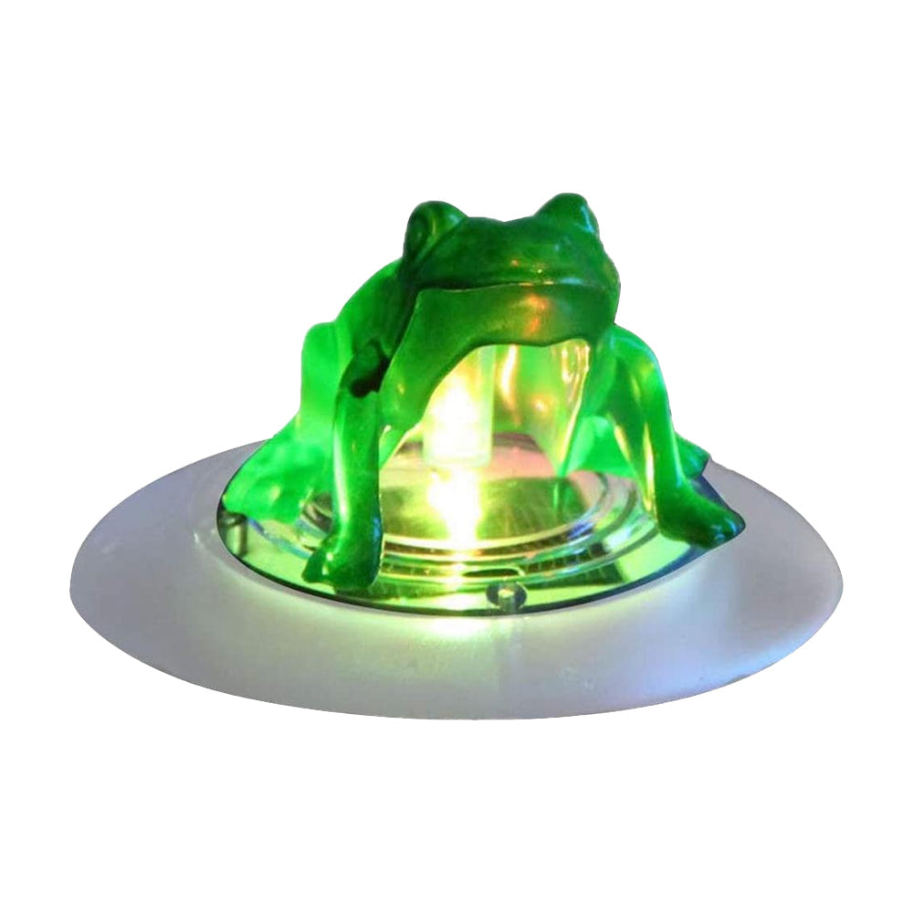Solar Powered Floating Pool Lights RGB Color Changing Water Resistant LED Floating Pond Light Decoration Frog Style