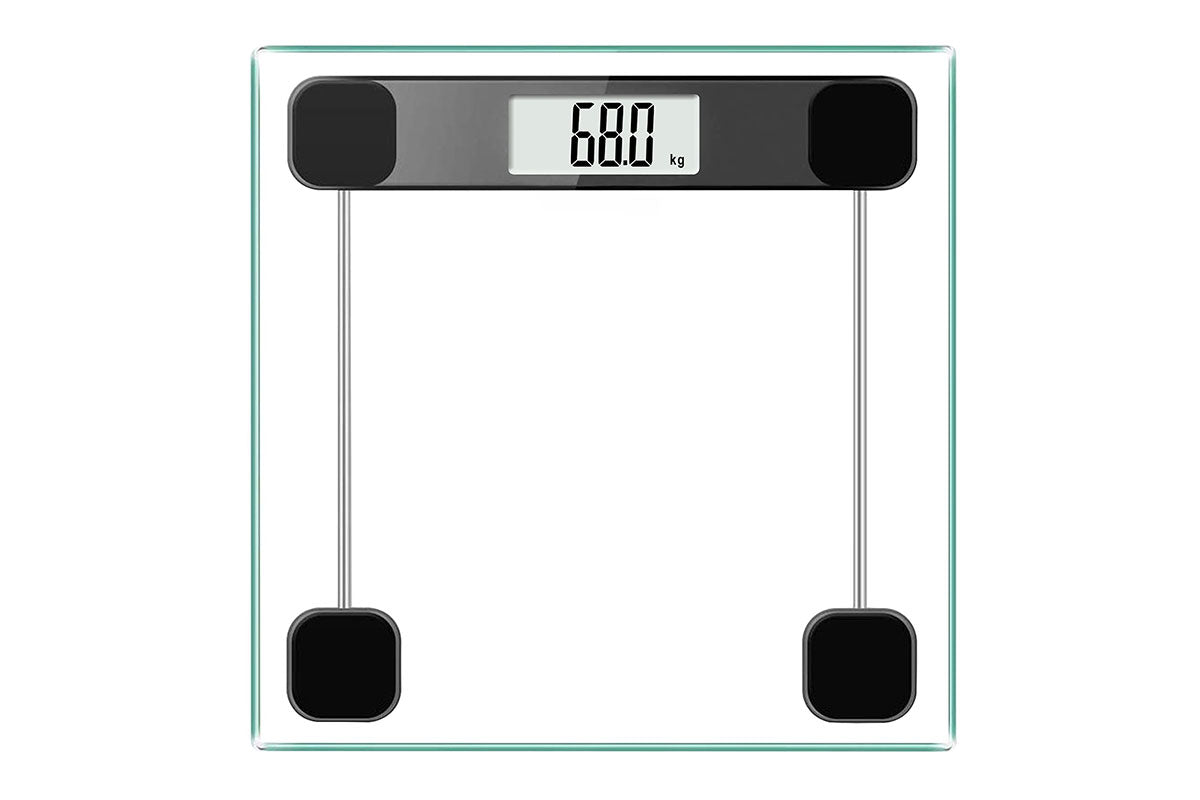 Glass Bathroom Scale For Body Weight 180KG Electronic Digital Backlit Weight Scale