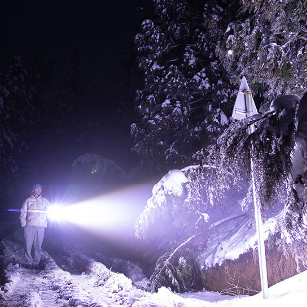 5-Level Adjustable LED Flashlight Rechargeable High Lumens Bright Flashlight for Emergency Camping Home