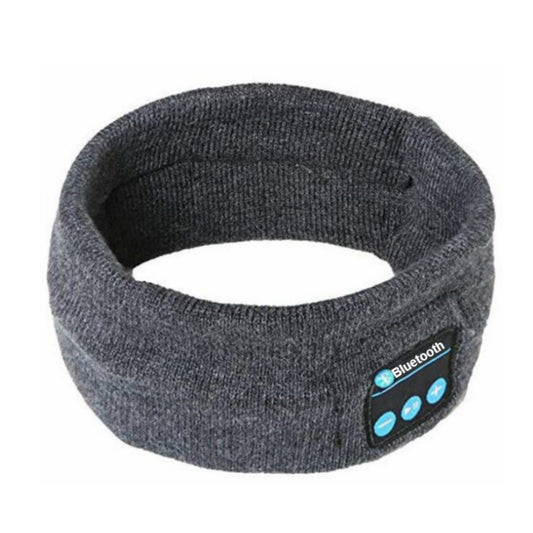 Sleep Headphones Eye Mask Bluetooth Wireless Headband Stereo Earphone Headband Music Sleeping Eye Mask Running Headband for Men Women -Dark Gray