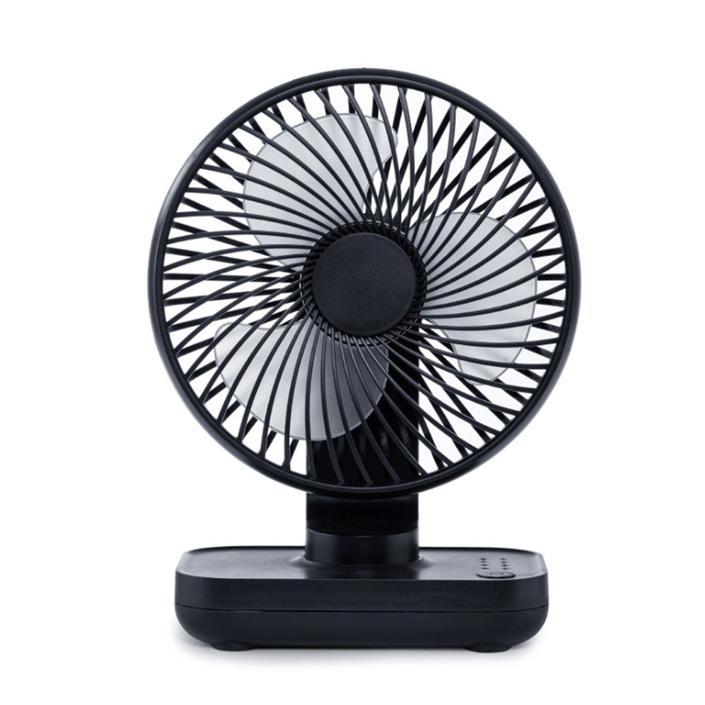 4-Speed Air Circulator Desk Fan Rechargeable Quiet Table Fan for Home Office Dorm Dark Blue