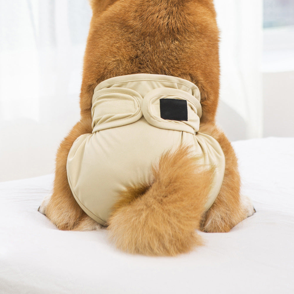 FeMale Dog Diapers Puppy Nappy Wrap Sanitary Pants Physiological Underpants Khaki