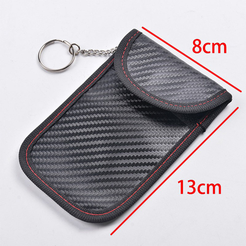 2 Pack Set Car Key Shielding Cases Keyless RFID Blocking Bags