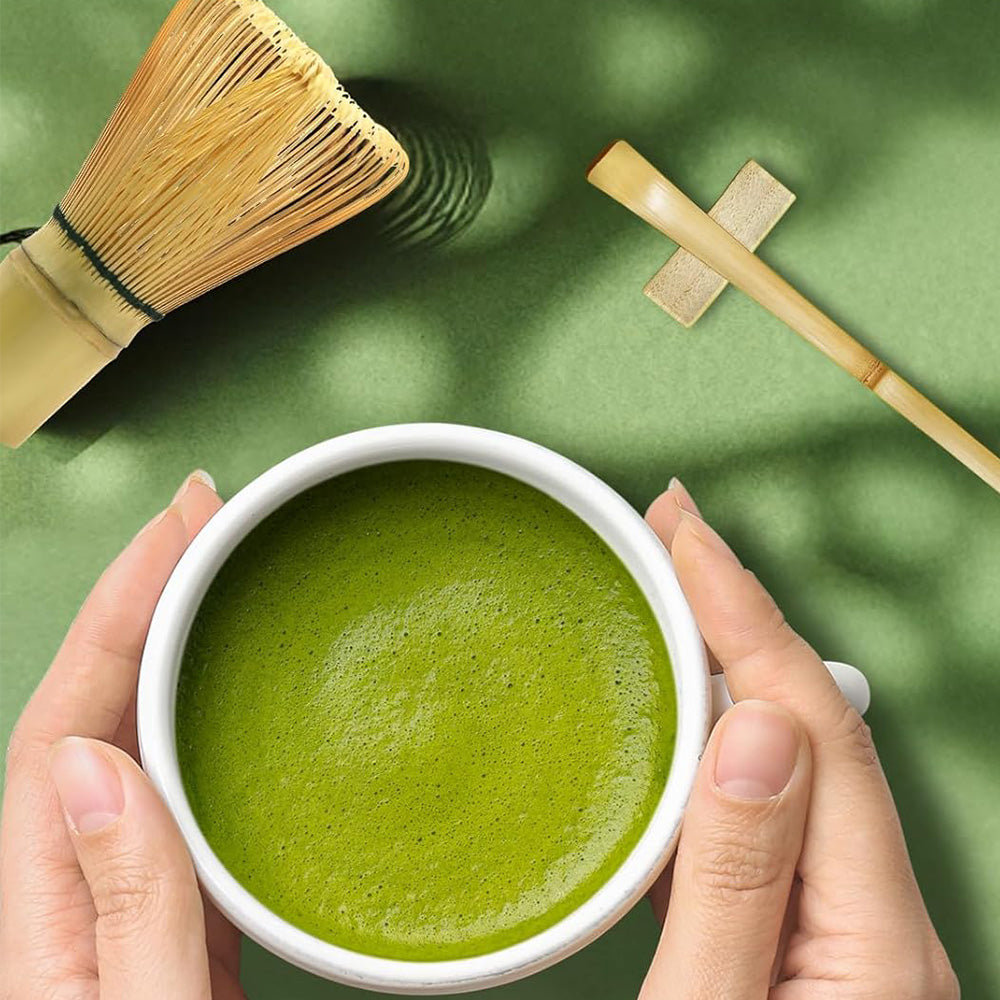 Matcha Whisk Set �Starter Kit with Sifter Bamboo Scoop & Whisk