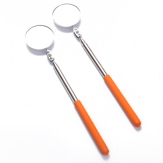 2Pcs Telescopic Car Inspection Mirror Rotating Extension Hand Tools