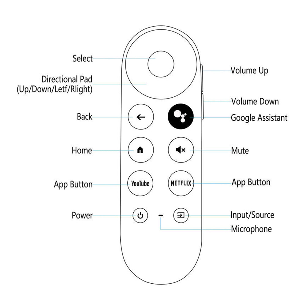 Voice Control Replacement Remote Compatible with Google Chromecast for G9N9N