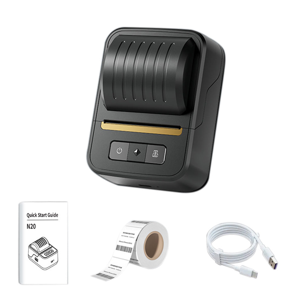 Bluetooth Label Maker Machine with Tape Roll Inkless Labeler Sticker Printer for Home Office