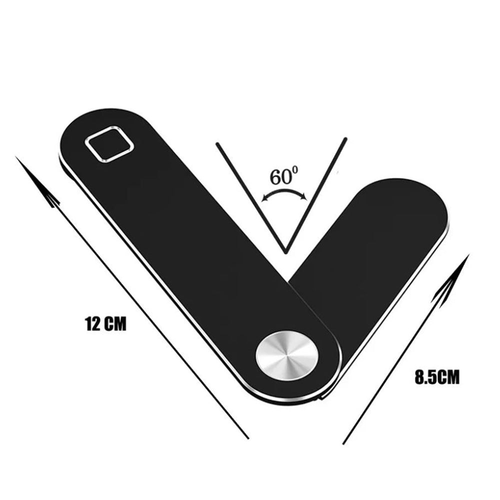 Portable PC Laptop Phone Holder Foldable Screens Expansion Mobile Side Mount Black