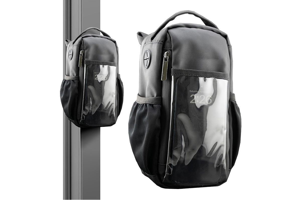 Gym Water Bottle Carrier Fitness Crossbody Sling Touchscreen Window Bag