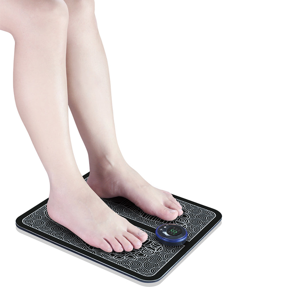 Electric Foot Massager EMS Feet Massage Mat USB Rechargeable