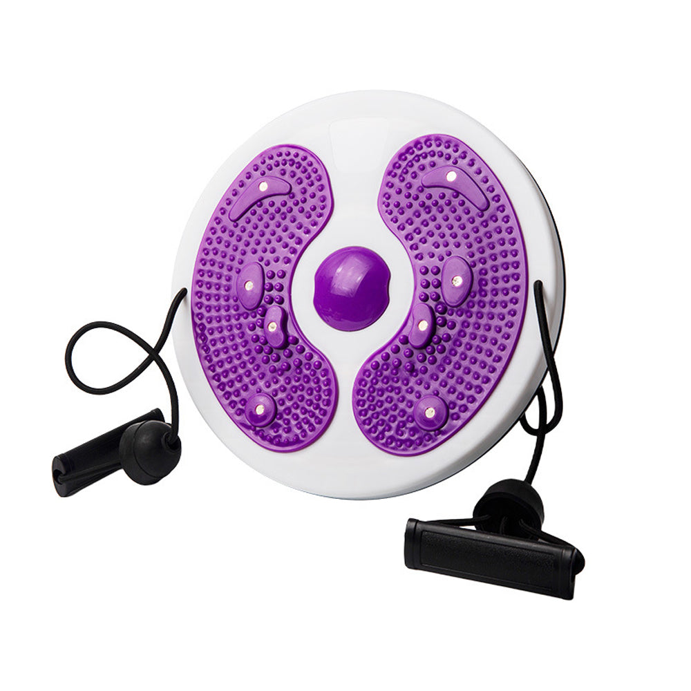 Twist Waist Board Magnetic Balance Board Foot Sole Massage Disc with Drawstrings Exercise Fitness Accessories Purple