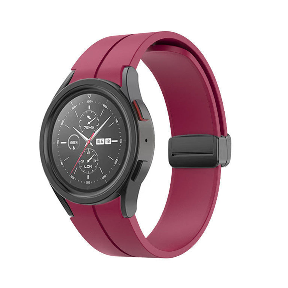 Magnetic Watch Band Silicone Strap for Samsung Galaxy Watch 4/5/5Pro/6 Red