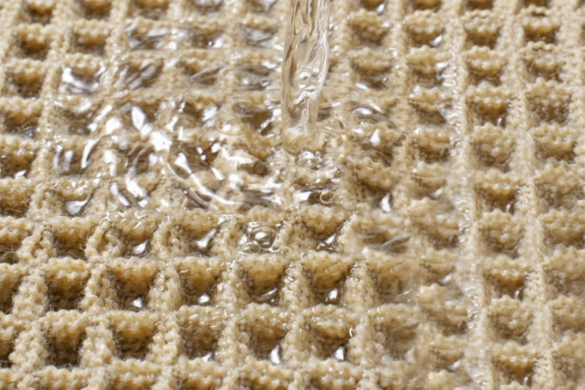 Waffle Bath Mat Cushioned Non Slip Bathroom Rug for Floor Standing Mat-Brown