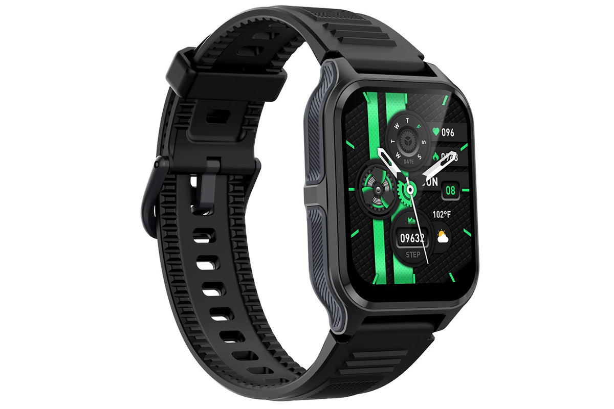 Smart Watch 1.83-Inch Fitness Watch with Heart Rate Sleep Monitor Blood Oxygen Female Physiological Reminders Activity Tracker-Black