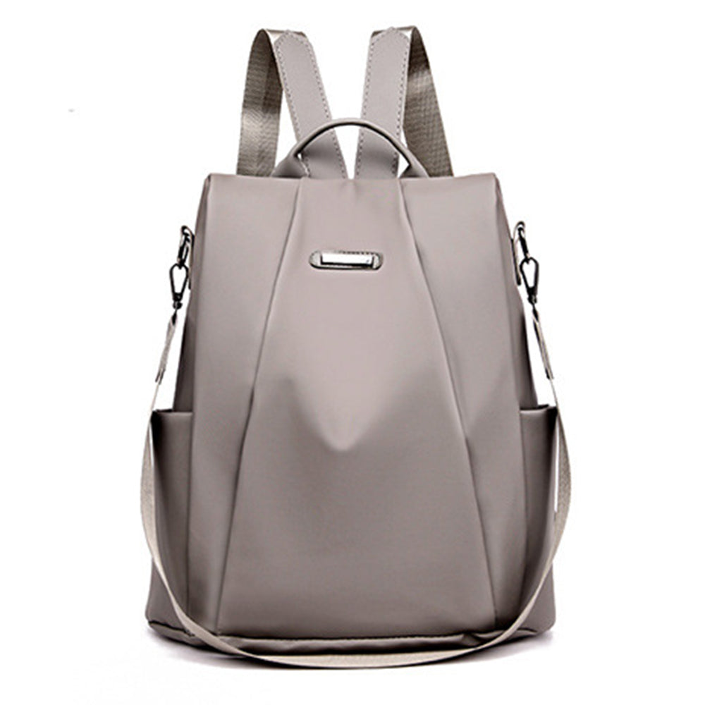 3-in-1 Womens Water-Resistant Backpack Anti-theft Rucksack Travel Shoulder Bag Khaki