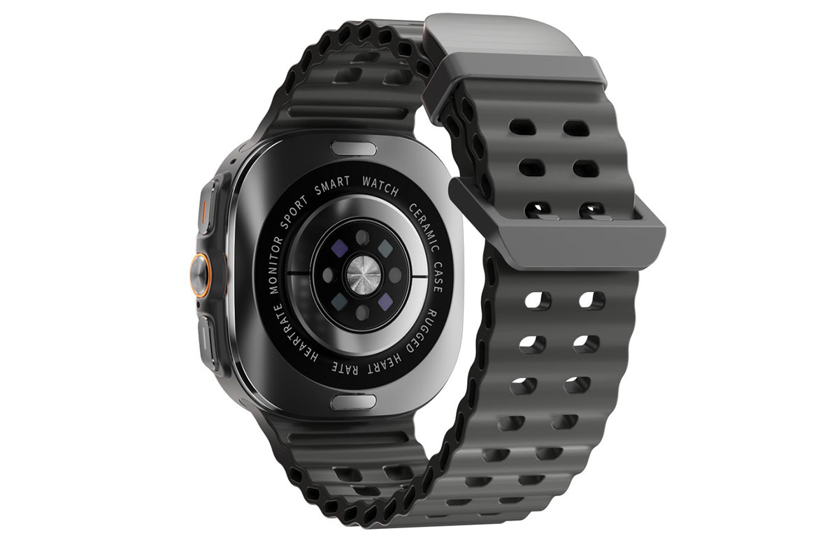 Smart Watch 1.43-Inch Fitness Watch with Heart Rate Sleep Monitor Blood Oxygen Sedentary Reminder OTA SOS Activity Tracker-Black
