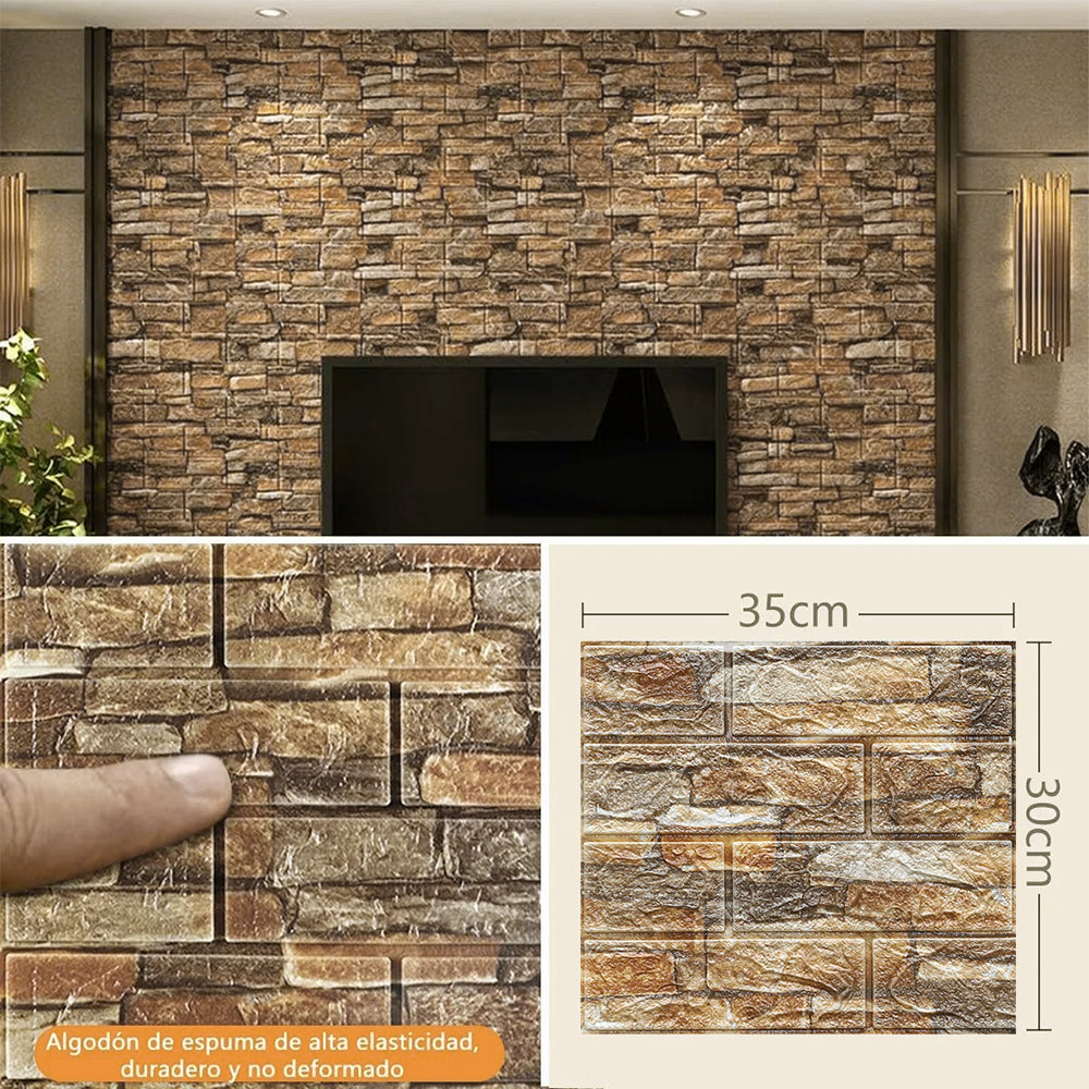 10Pcs Tile Wall Stickers Water Resistant Wallpaper Removable Decal for Kitchen Bathroom
