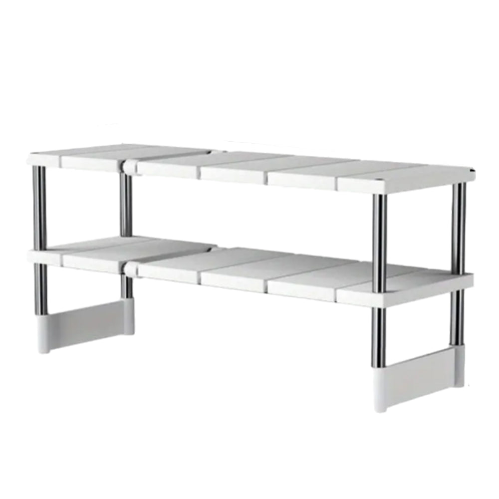 Under Sink Storage Shelf Adjustable Organizer Rack for Kitchen Bathroom