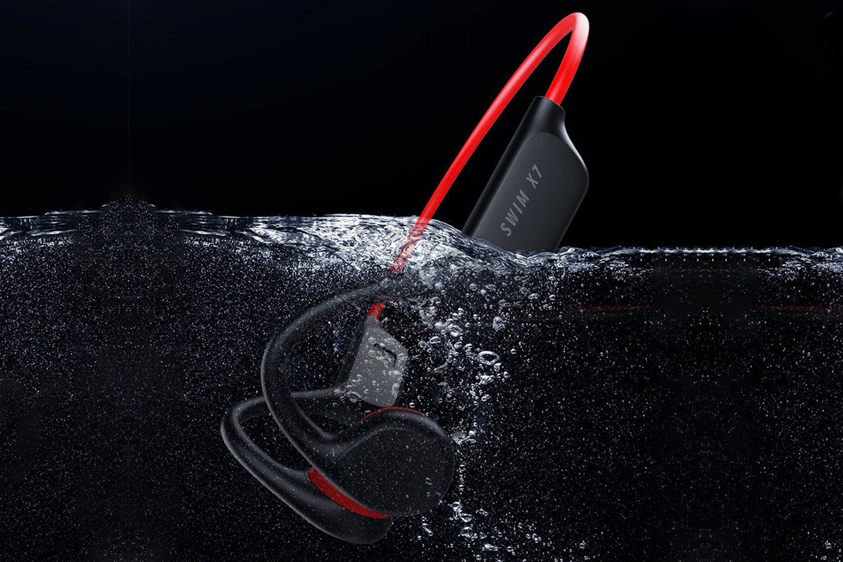Wireless Bone Conduction Earphones Swimming IPX8 Water-Resistant Headphones