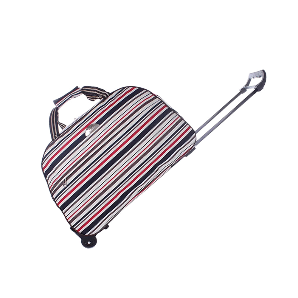 Travel Duffle Trolley Bag Rolling Carry Bag with Wheels Weekender Bags Multicolor
