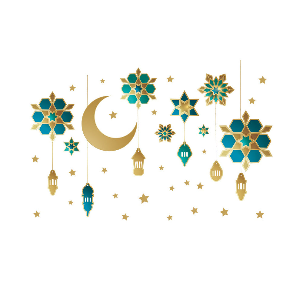 Wall Sticker Moon Chandelier Star Bedroom Wall Decoration Wall Sticker Art DIY Home Decor Wall Stickers Mural