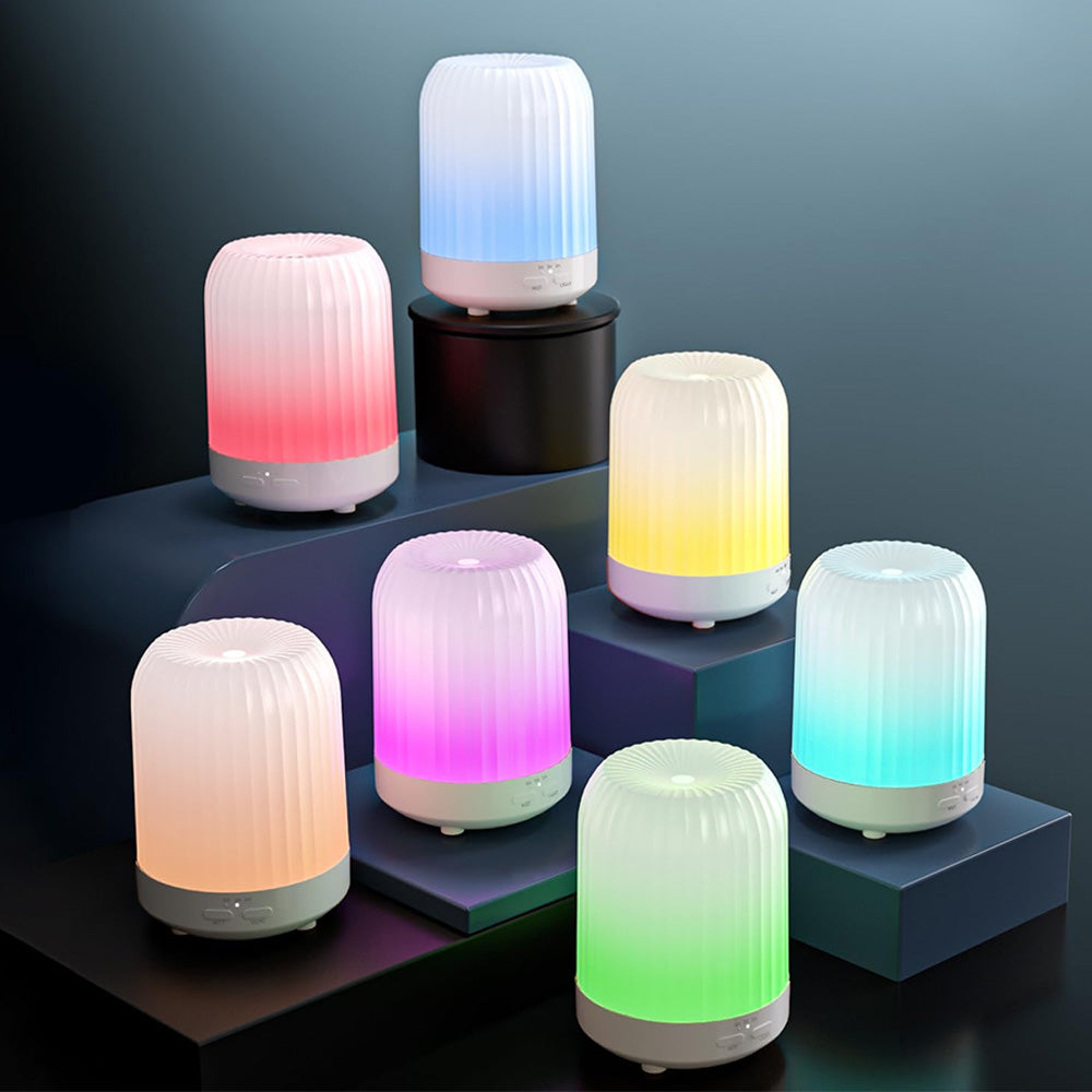 Ultrasonic Essential Oil Diffuser 250ML Small  Humidifiers with Night Light for Home Office Colorful Light