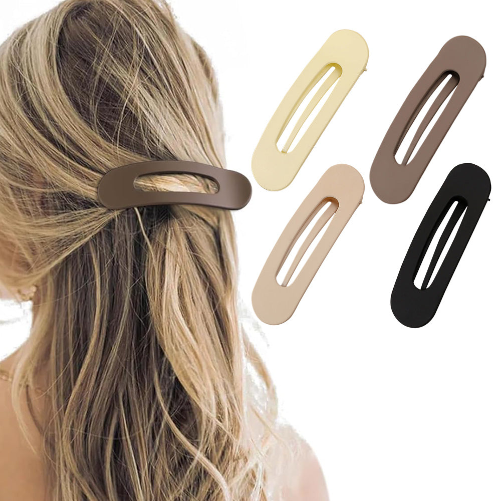 4PCS Large Flat Claw Hair Clips for Women Girls Non-Slip Strong Hold