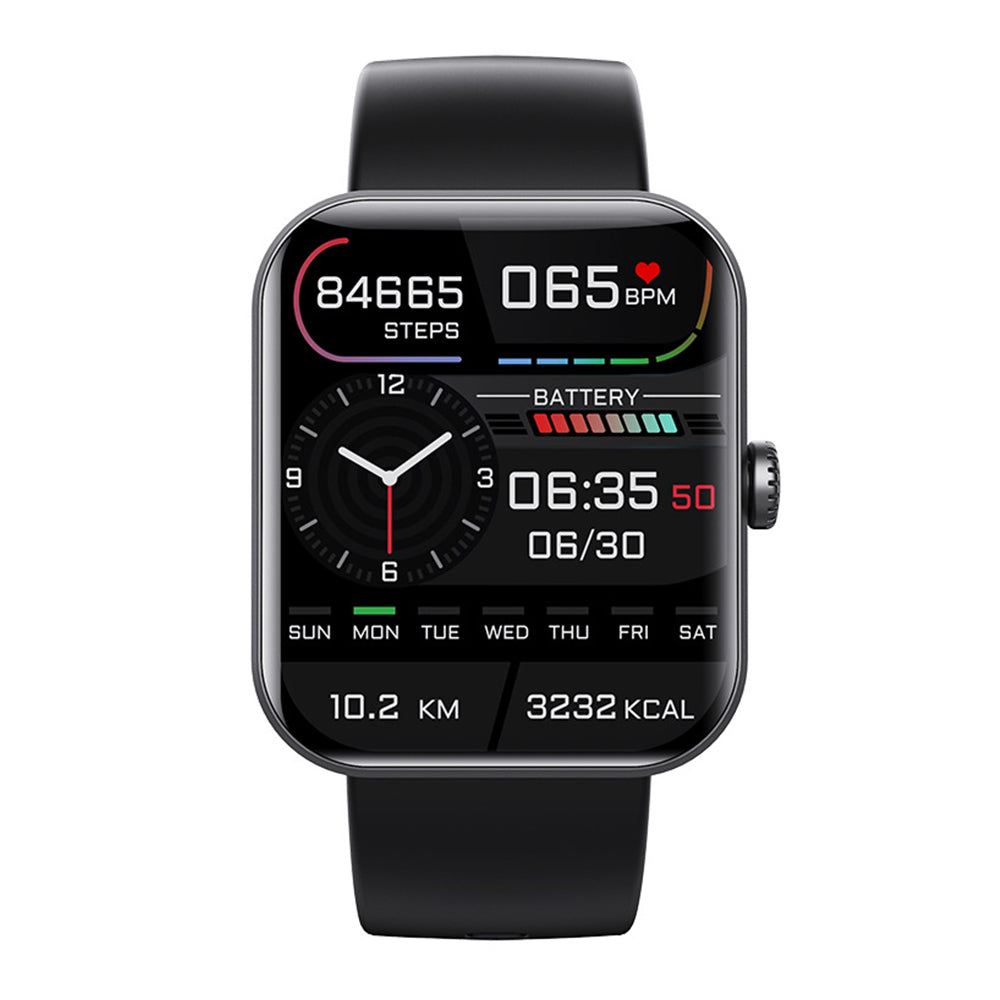 Sports Watch Bluetooth Call Smart Watch Heart Rate Monitoring Fitness Tracker Black