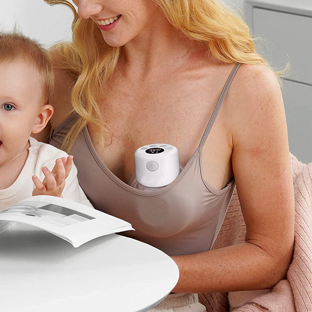 Wearable Electric Breast Pump Portable Hands-Free Massage Breastfeeding Pump