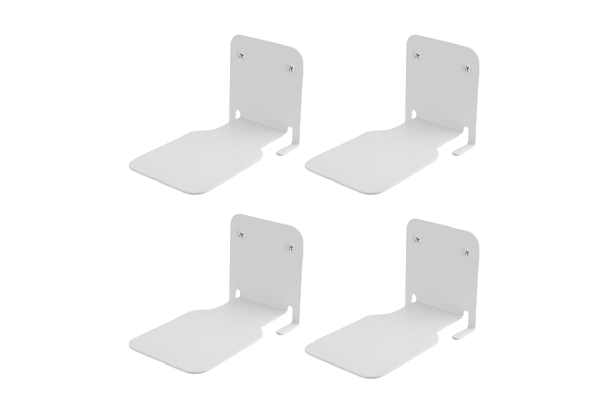 4Pcs Wall Mounted Invisible Floating Bookshelf Book Display White
