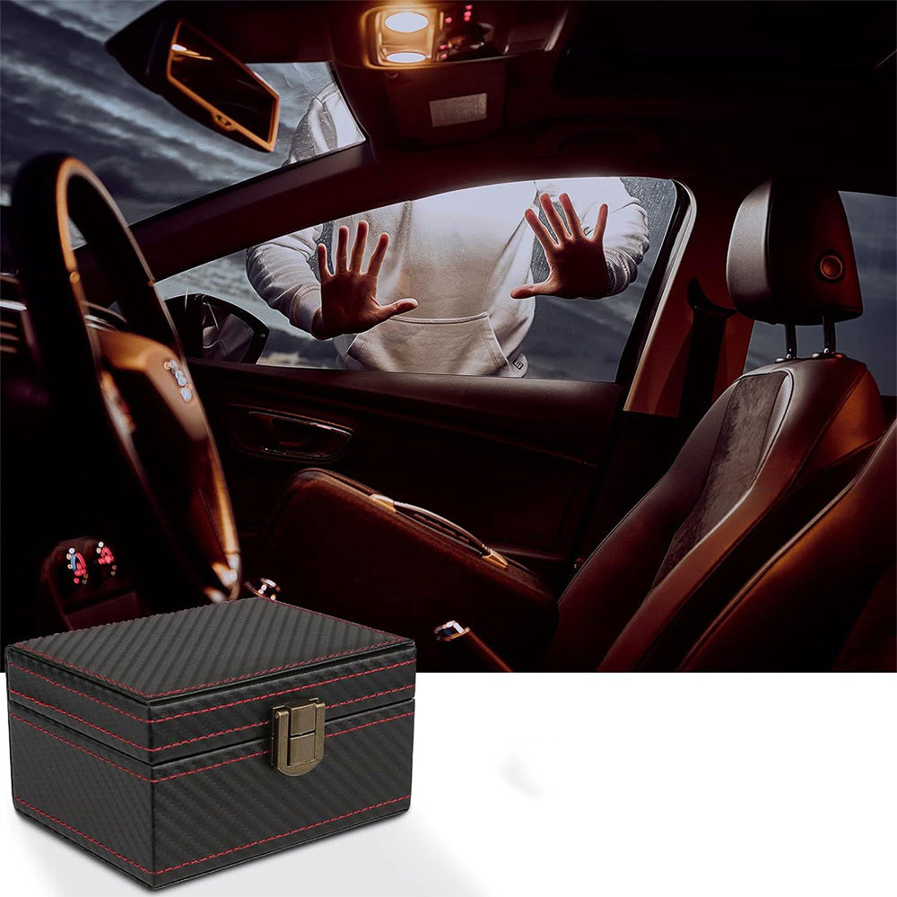 RFID Blocking Box and 2Pcs Car Key Bags Set Anti Theft RFID Security Kit
