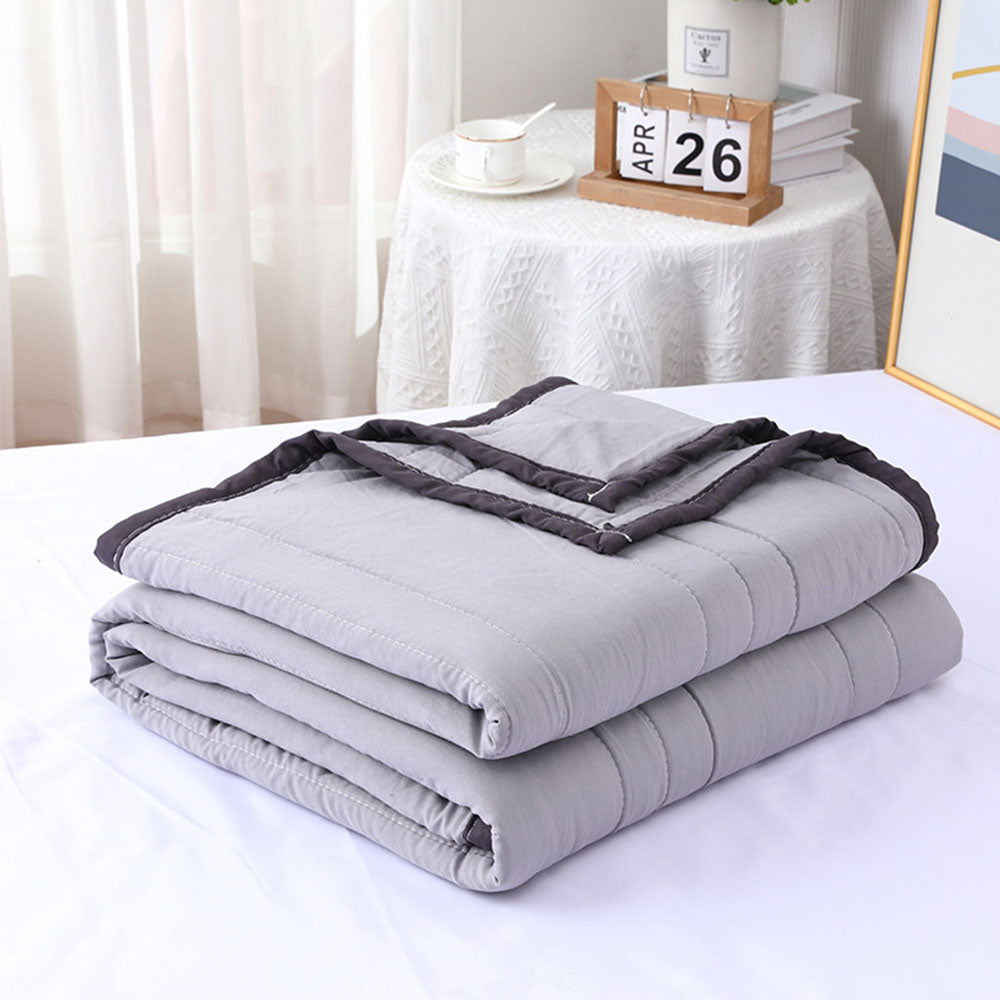 200 x 150cm Summer Blanket Washable Air-Conditioning Quilt Light Grey