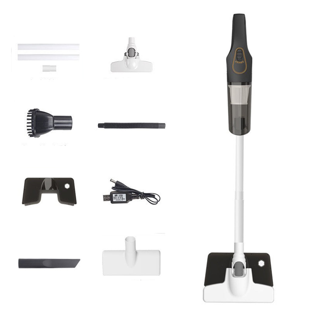 3-in-1 Handheld Stick Vacuum Cleaner Cordless Upright Vacuum Mop with Mite Removal Function Black