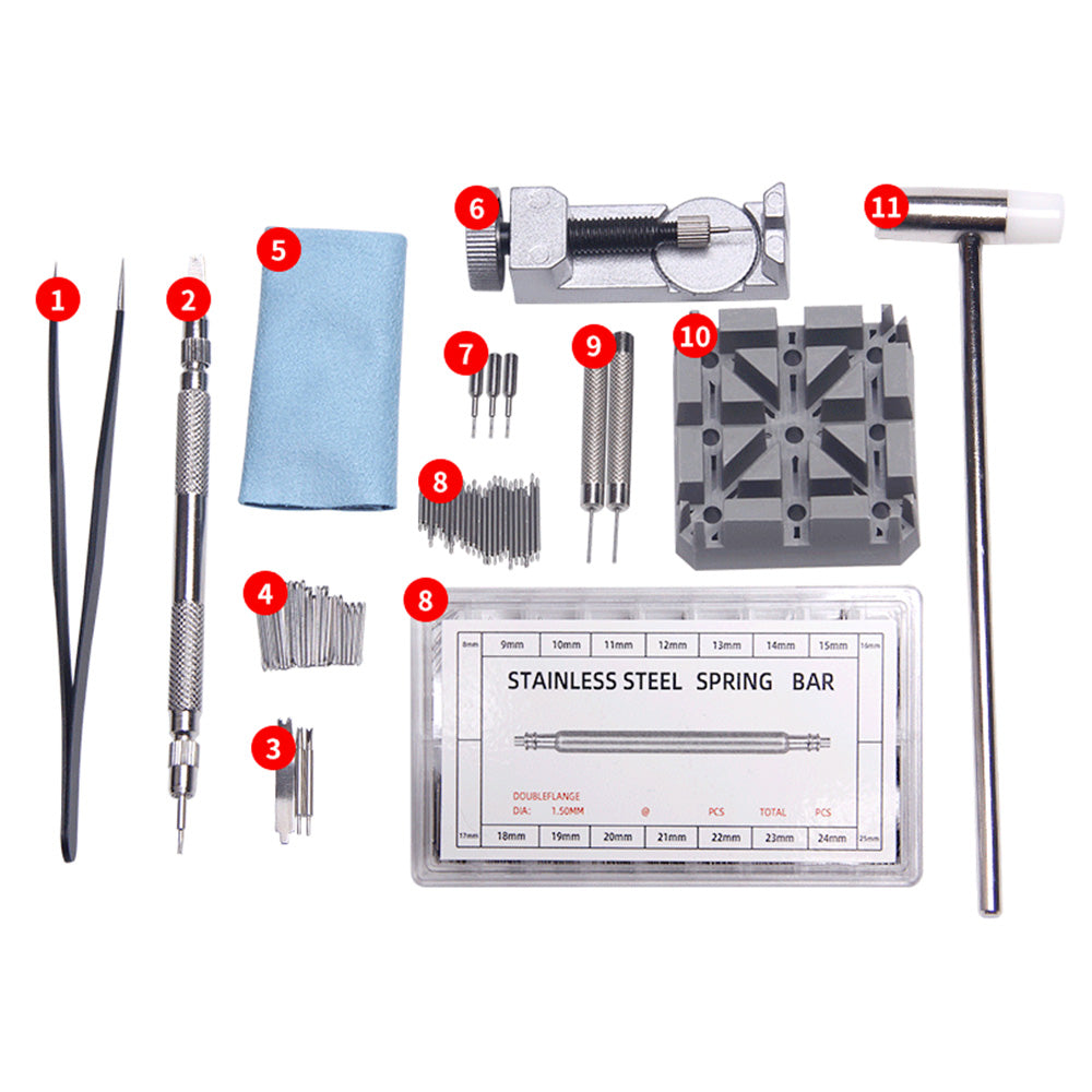 Watch Repair Kit for Watch Battery Replacement Link Removal Watch Repair Screwdriver Set