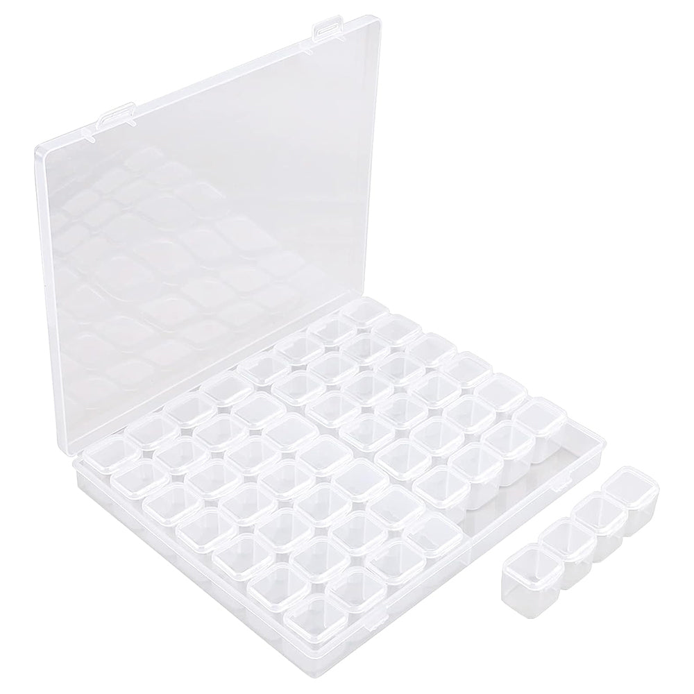 Mini Clear Storage Box Portable Jewelry Organizer Box Pill Case