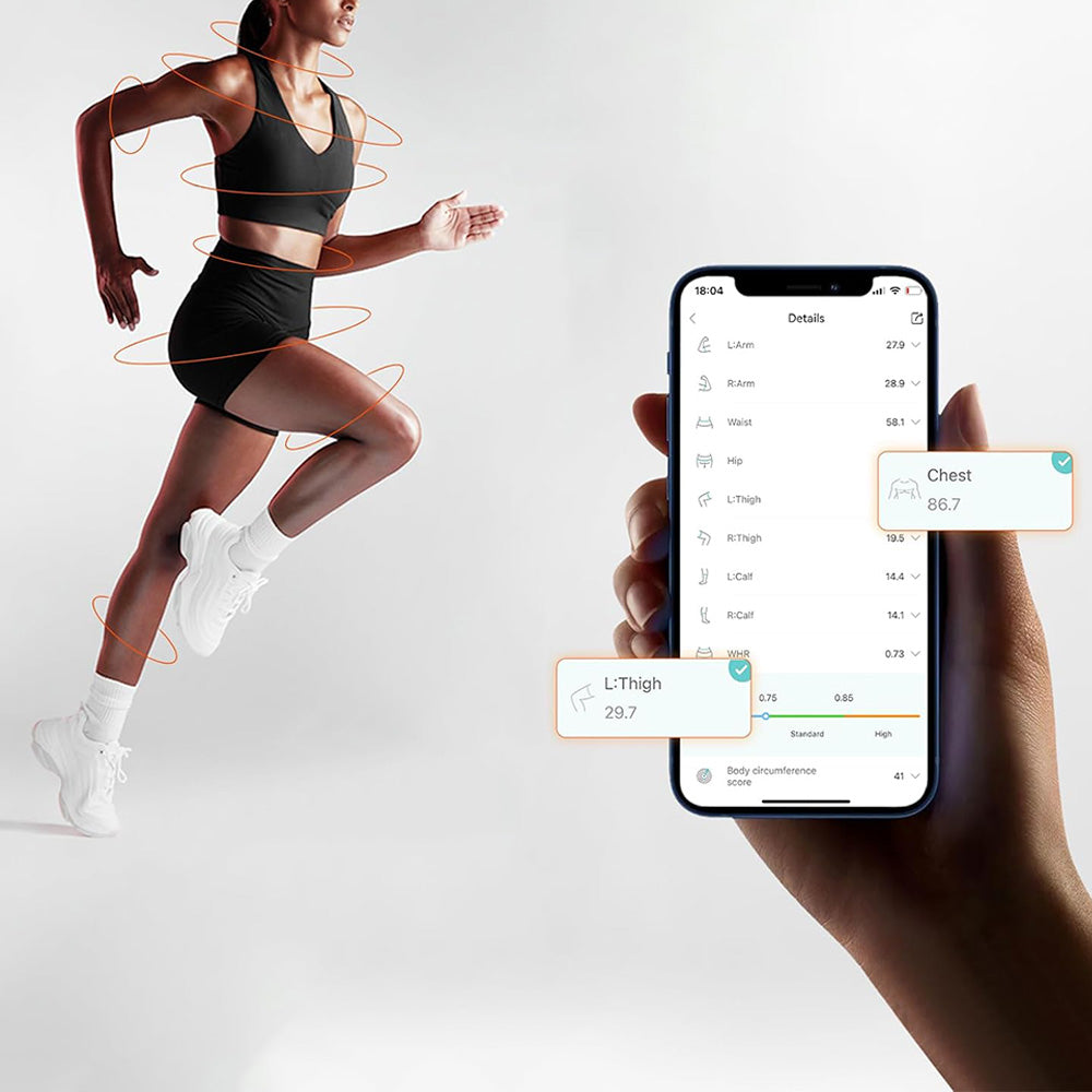 Bluetooth Body Measuring Tape Smart Fitness Equipment with App for Weight Loss