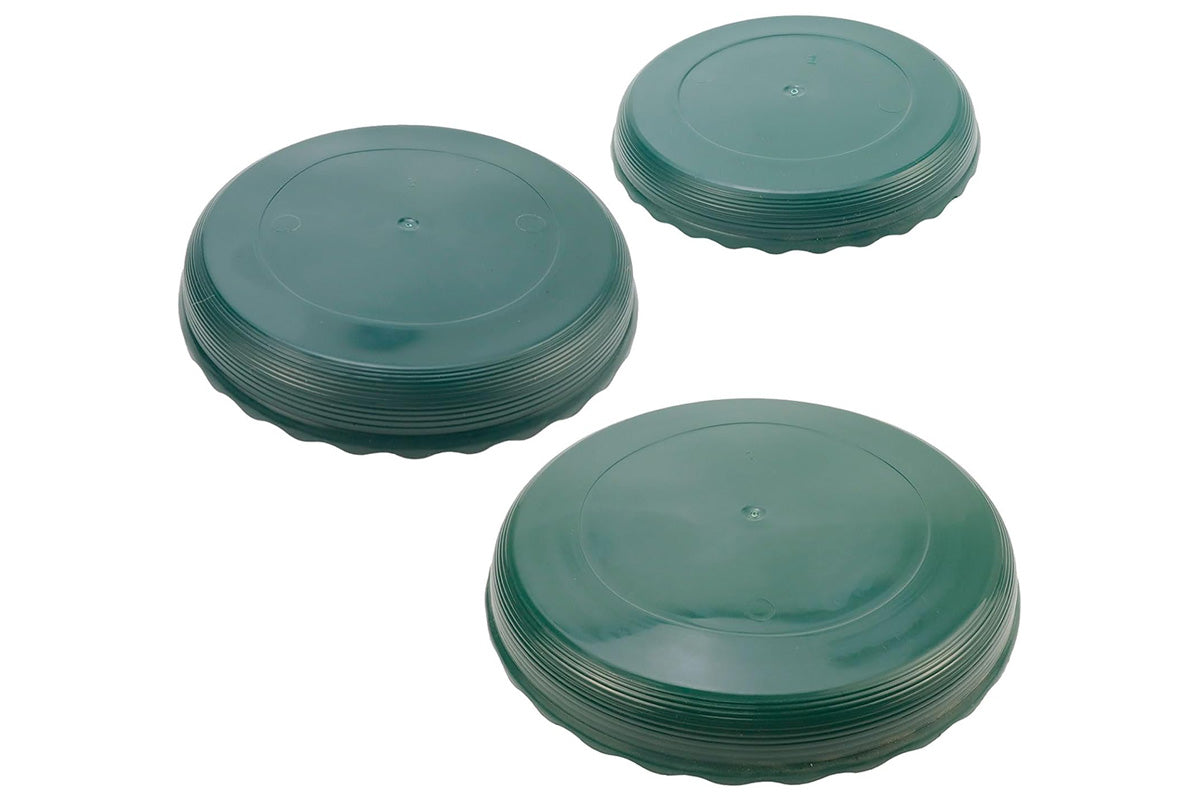 12Pcs Round Plastic Plant Saucers Durable Flower Pot Tray for Indoor Outdoor
