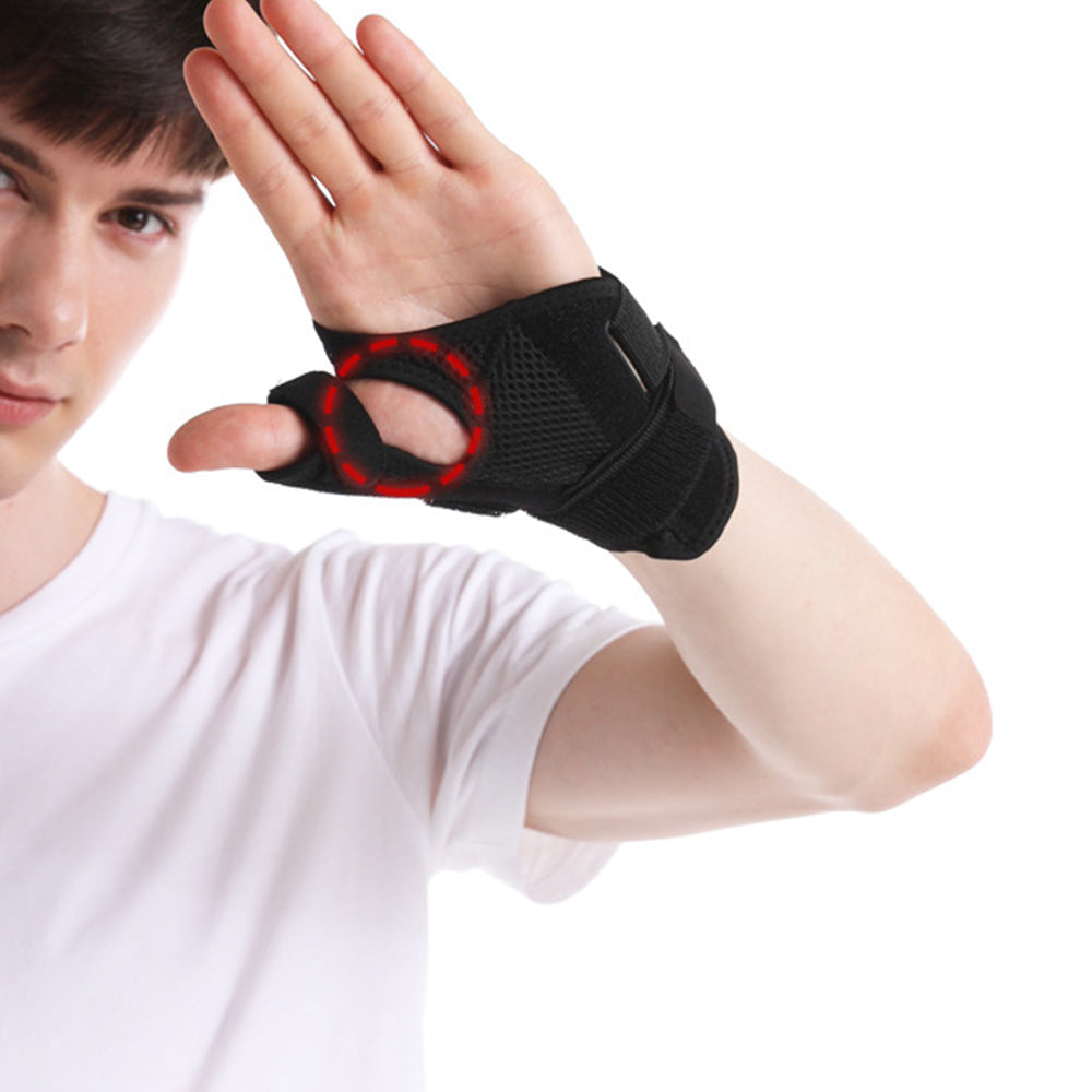Thumb Brace Removable Thumb Spica Splint for Left Right Hand Black