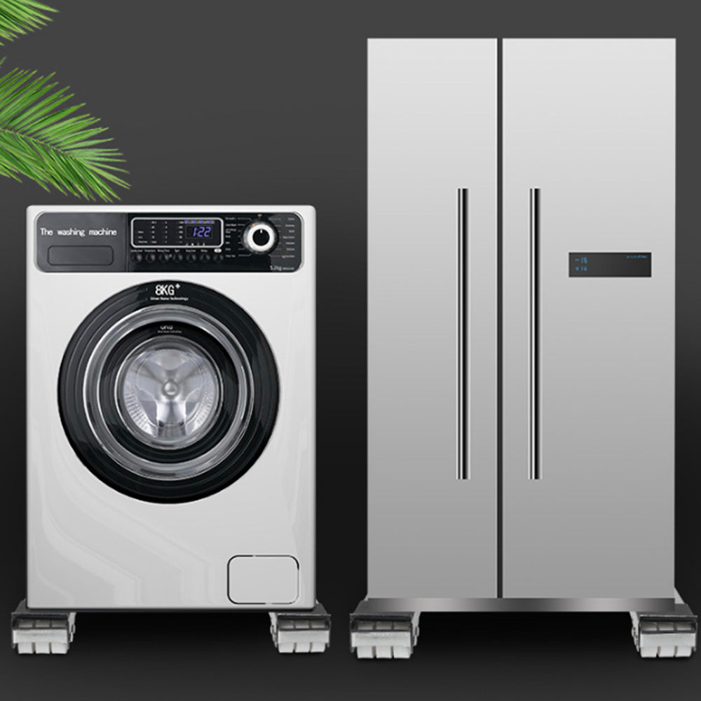 2Pcs Heavy Duty Appliance Rollers Extendable Mobile Rolling Base for Easy Moving White