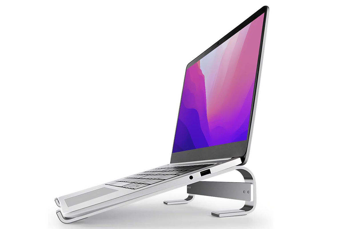 Laptop Stand Foldable Portable Desktop Holder for 10-18 inch MacBook-Silver