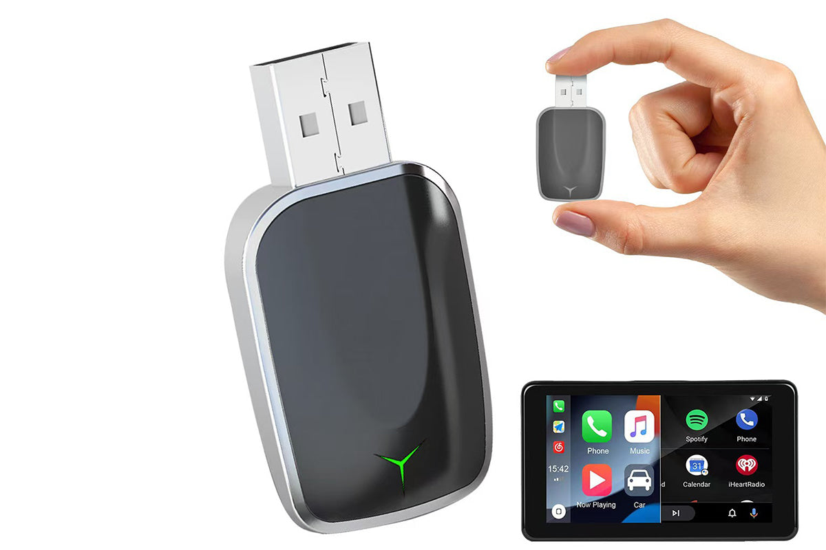 2 in 1 Wireless CarPlay Adapter for iPhone Convert Wired to Wireless CarPlay