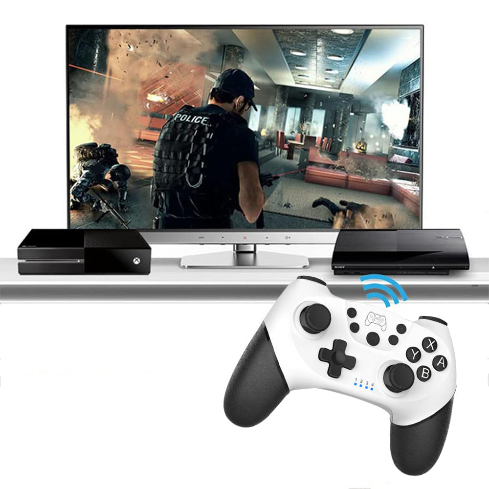 Wireless Replacement Controller Dual Vibration Ergonomic Controller for Nintendo Switch/Lite/OLED/Switch 2  White