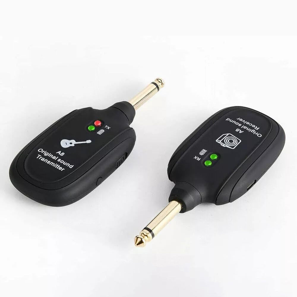 2.4GHz Wireless Guitar System USB Rechargeable Audio Transmission for Acoustic Electric Guitar Bass Keyboard