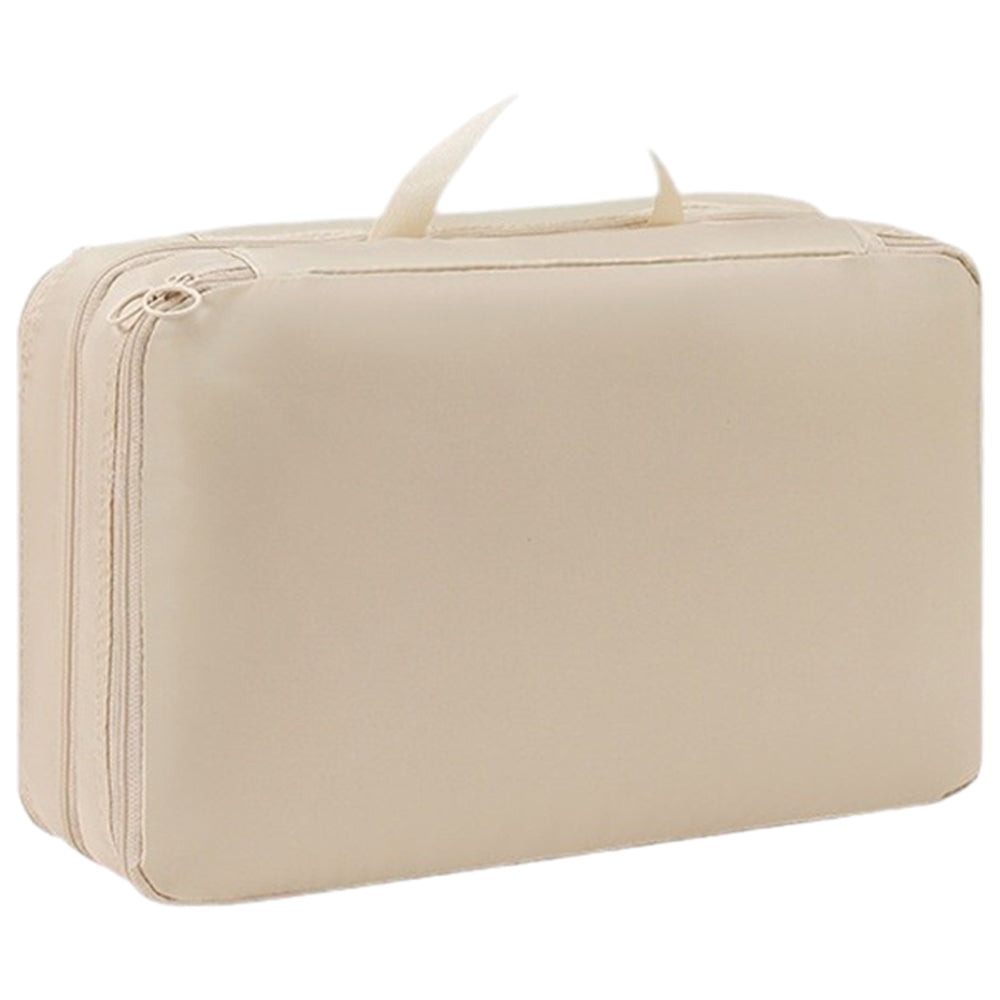 Compression Packing Cubes for Suitcases Luggage Storage Bag Travel Essentials Beige