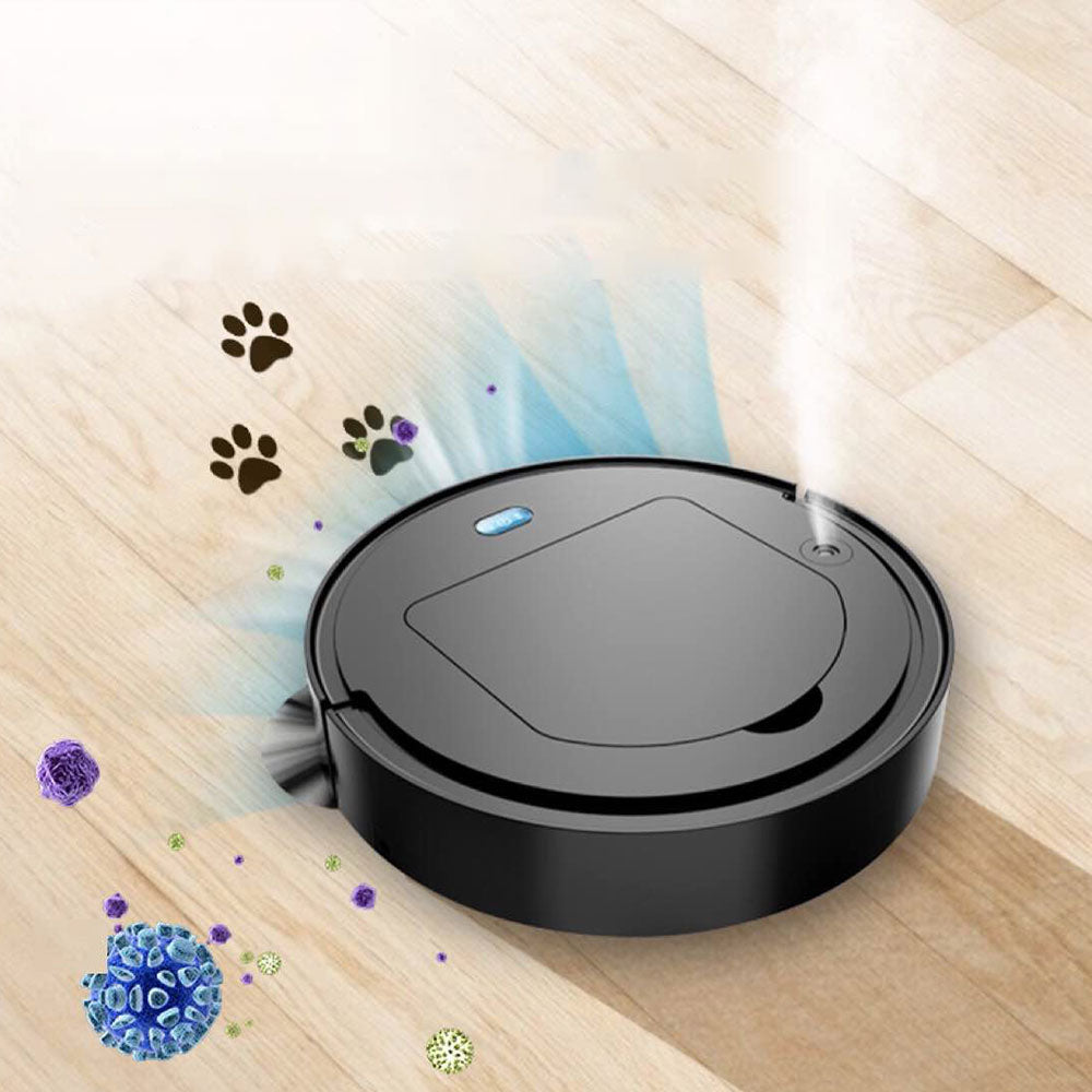 4?ina€? Smart Vacuum Cleaner Wireless Sweeping Robot with UV Cleaning Function Black
