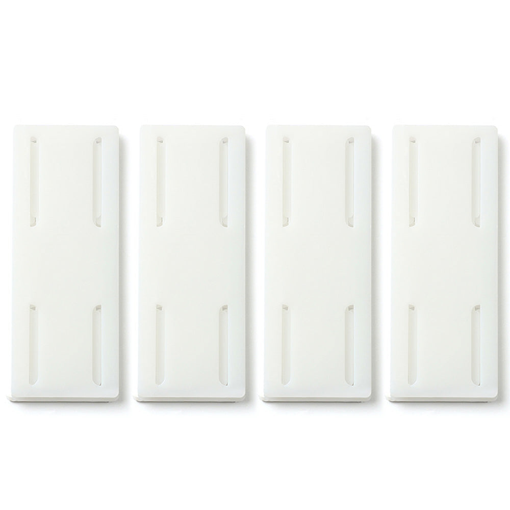 4Pcs Set Punch-Free Socket Organizer Wall Mount Plug Fixer Adhesive Power Strip Holders White