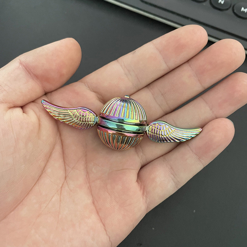 2Pcs Fidget Sphere Spinner Desk Spinning Toy Wings Finger Hand Spinner Mixed Color